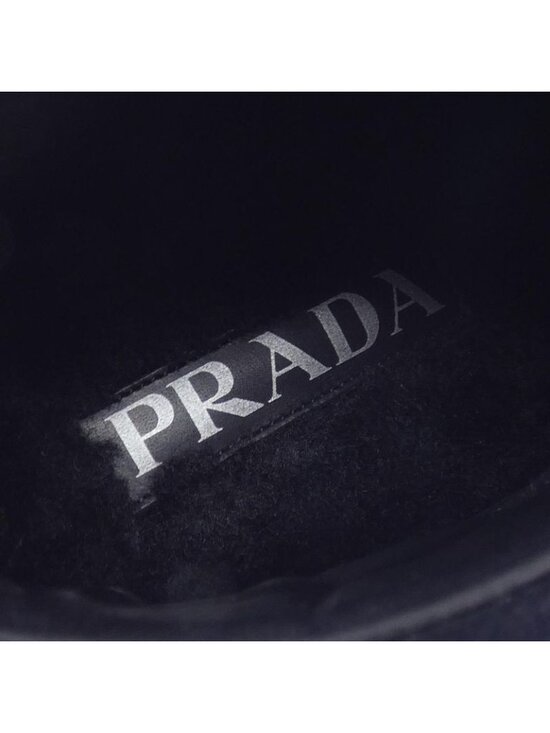 Black Stretch nappa leather boots | PRADA - United States Prada Boots Black